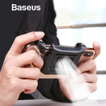 Baseus Gamepad Joystick Gaming Trigger Fire Button Handle For PUBG Andriod IOS Mobile Phone Game Shooter Controller & Cooler Fan